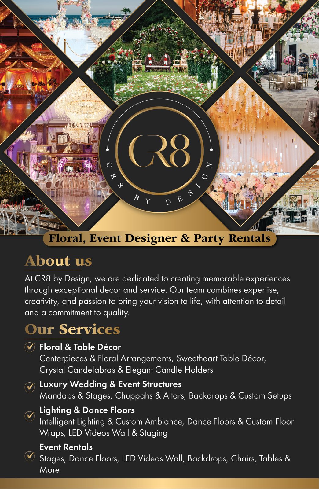 CR8 by Design – Floral & Table Décor